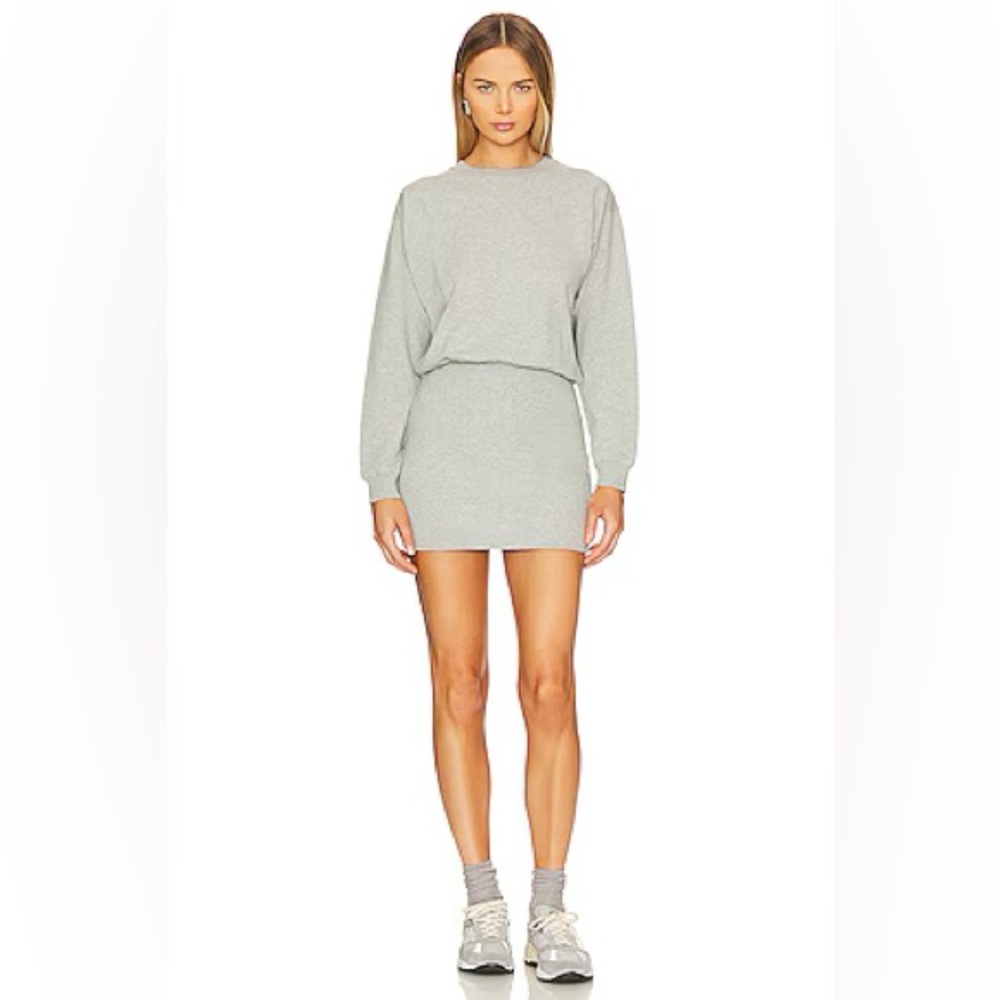 L*SPACE Groove Minidress Heather Gray Size XS